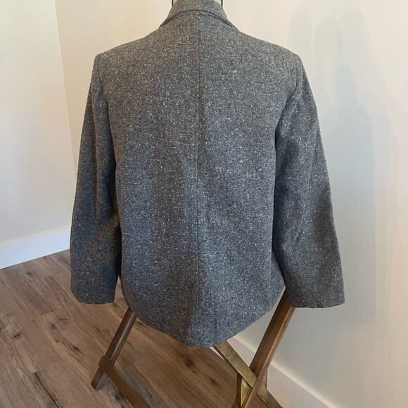 Vintage Happy Legs Gray Tweed Blazer Size 13 - Picture 2 of 3